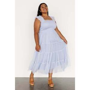 Baltic Born Emma Smocked Tulle Dress | Light Blue Size 3XL